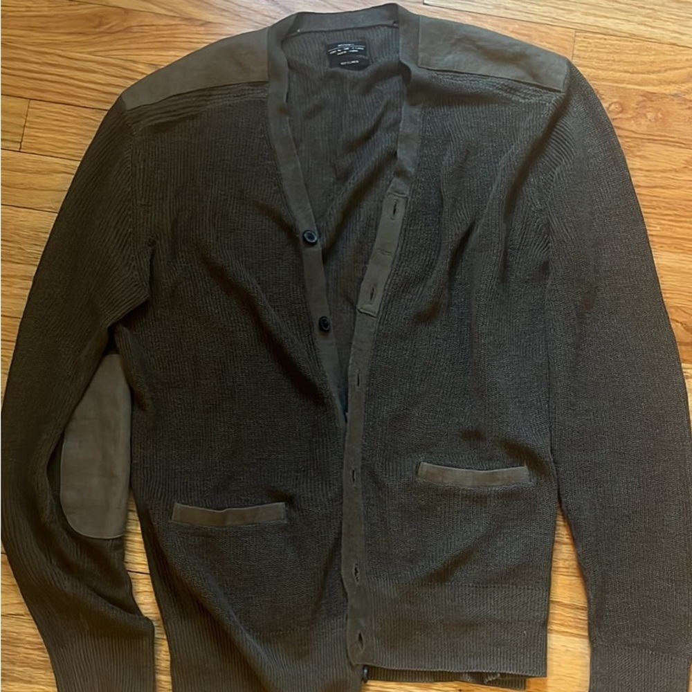 [Allsaints] 100% linen cardigan sweater men’s size XL